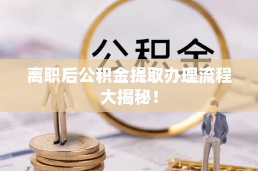 田林离职后公积金提取办理流程大揭秘！